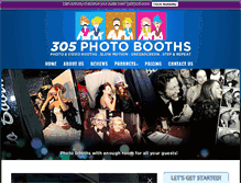 Tablet Screenshot of 305photobooths.com